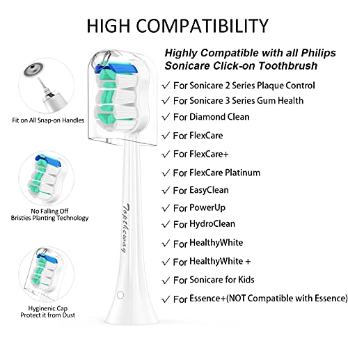 Toptheway Replacement Brush Heads for Philips Sonicare DiamondClean Protectiv...