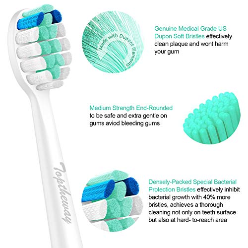 Toptheway Replacement Toothbrush Heads for Phillips Sonicare DiamondClean Pro...