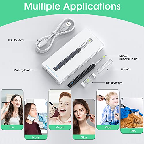 Ear Wax Removal Tool with Camera - Ear Cleaner Kit with Light / 3.5mm Ear End...