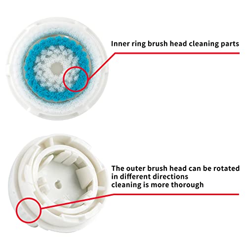 TOPyoth Replacements Facial Cleansing Brush Heads,Facial Brush Head Replaceme...