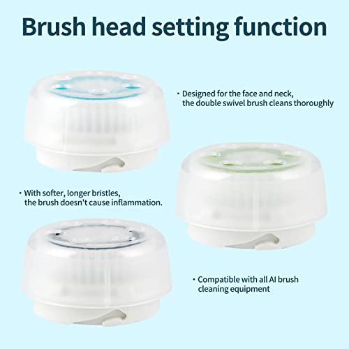 TOPyoth Replacements Facial Cleansing Brush Heads,Facial Brush Head Replaceme...