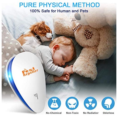 Tosreny Ultrasonic Pest Repeller, 6 Pack Electronic Bug Repellent Plug in Ind...