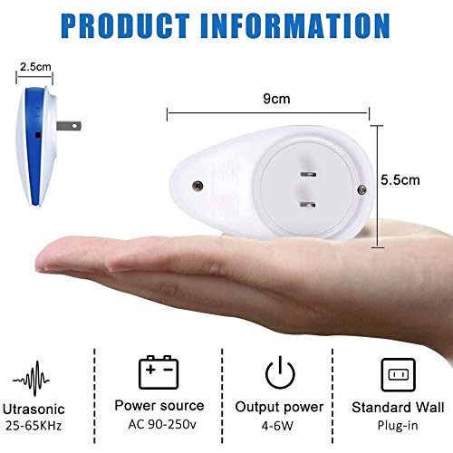Tosreny Ultrasonic Pest Repeller, 6 Pack Electronic Bug Repellent Plug in Ind...