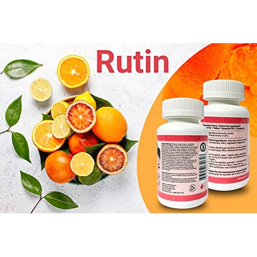 Rutin 50mg 90 Tablets [1 Bottle] by Total Natural, Anti-inflammatory, Help Ab...