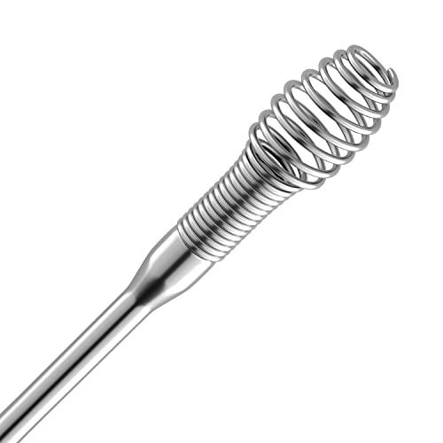 TOTCLEAR Ear Wax Removal Stainless Steel 360° Spiral Ear Care Tools
