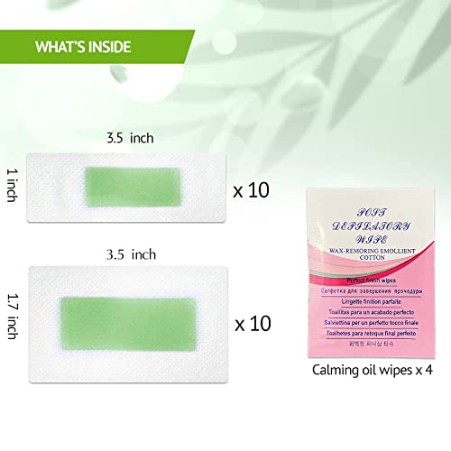 TOTCLEAR Facial Wax Strips, Bikini Hair Removal For Women At Home Waxing Kit ...