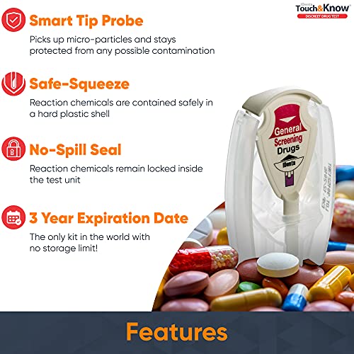 Touch&Know Multi Drug Test Kit - General Screening with Instant Results - Tes...