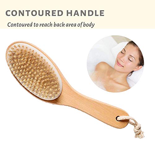 Touch Me 3 Set Body Brush Set - Long Wooden Dry Bath Body Back Brush, Contour...