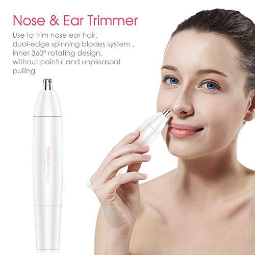Electric Epilators Kit for Women by TOUCHBeauty, 4 in 1 Face Nose Hair Eyebro...