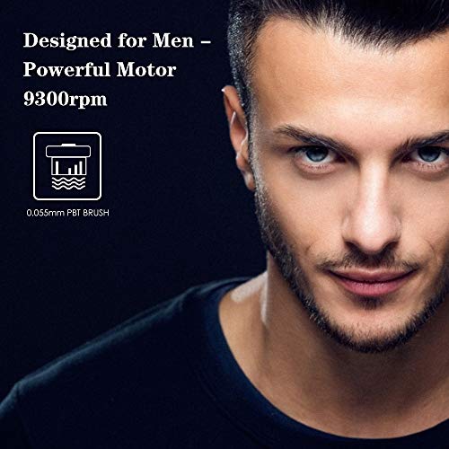 TOUCHBeauty Facial Cleansing Brush for Men Face Scrubber with Advanced PBT Br...