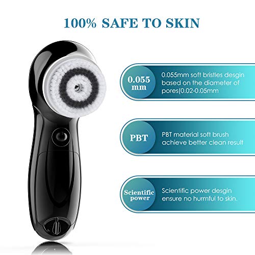 TOUCHBeauty Facial Cleansing Brush for Men Face Scrubber with Advanced PBT Br...