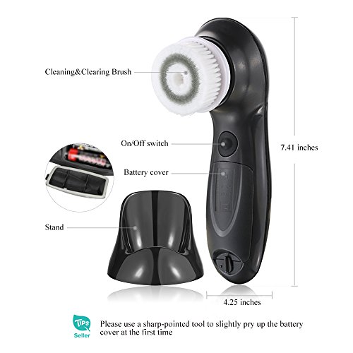 TOUCHBeauty Facial Cleansing Brush for Men Face Scrubber with Advanced PBT Br...