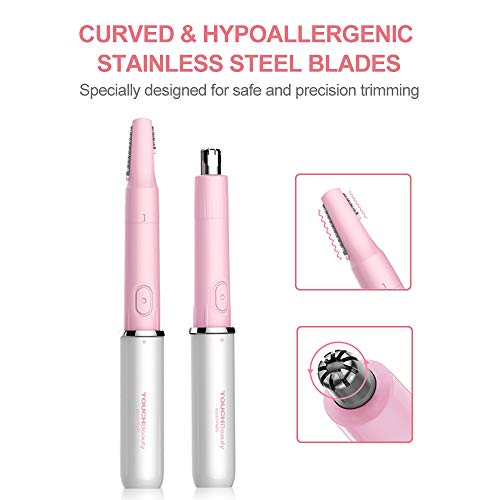 TOUCHBeauty Hair Trimmer for Face Eyebrow Nose Ear Body Hair Trimming, All in...
