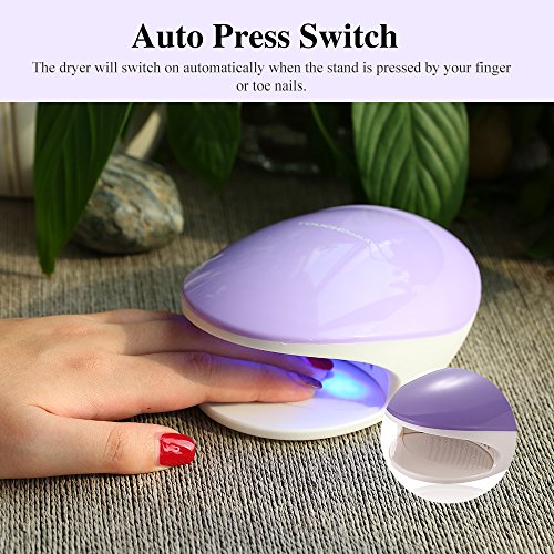 TOUCHBeauty Mini Nail Polish Dryer with Fan and Light Designed for Teens/Begi...