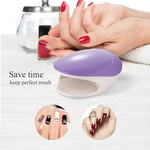 TOUCHBeauty Mini Nail Polish Dryer with Fan and Light Designed for Teens/Begi...