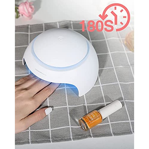 TOUCHBeauty Portable Nail Dryer with Air & 1 Led Nail Lamp Small Size Safe us...