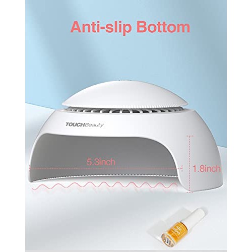 TOUCHBeauty Portable Nail Dryer with Air & 1 Led Nail Lamp Small Size Safe us...