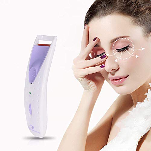 TOUCHBeauty Professional Heated Eyelash Curler with Silicone Refill Pad Curli...