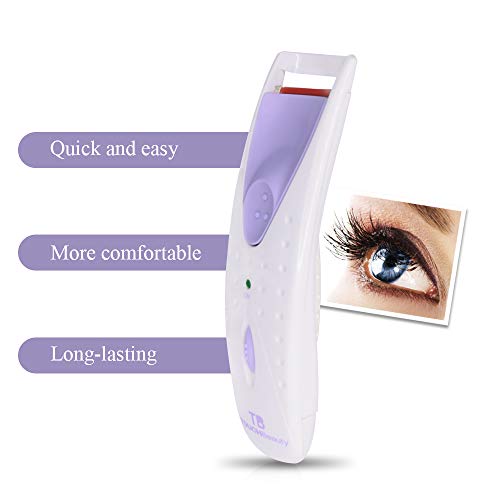 TOUCHBeauty Professional Heated Eyelash Curler with Silicone Refill Pad Curli...