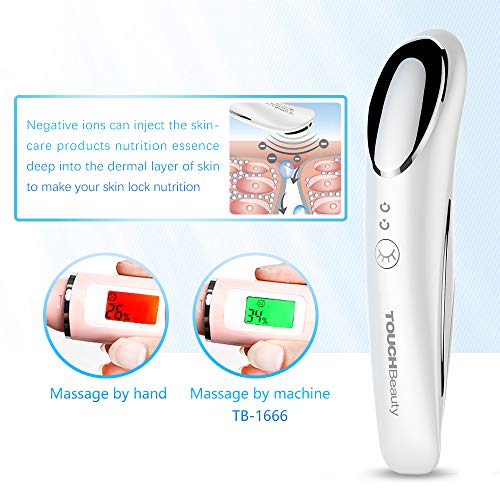 TOUCHBeauty Sonic Vibration Facial Massager Ion Facial Deep Moisturizer Clean...