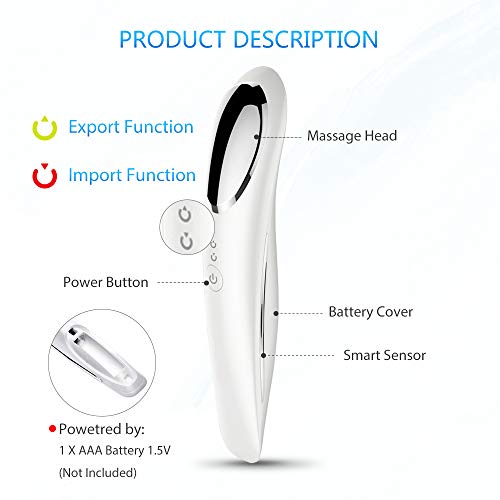 TOUCHBeauty Sonic Vibration Facial Massager Ion Facial Deep Moisturizer Clean...