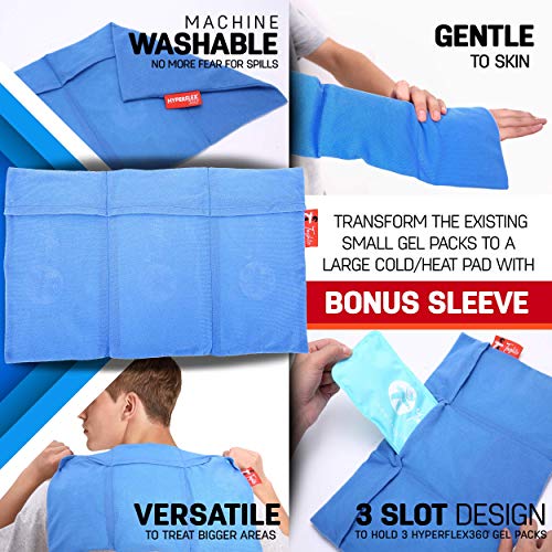 Ice Packs for Injuries Reusable Gel Ice Pack 3 in 1 Set - Back Treatment, Mig...