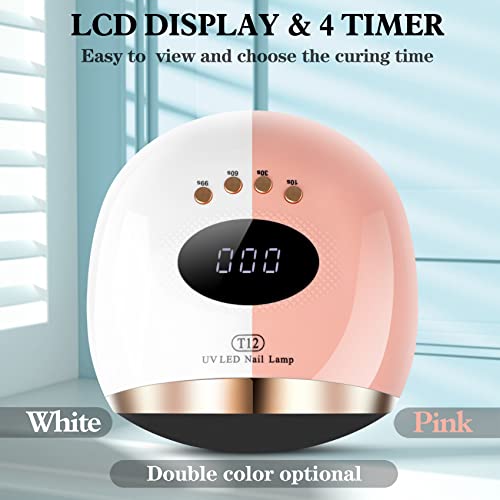 UV LED Gel Nail Lamp 158W UV Light for Nails Fast Nail Dryer for Gel Polish w...