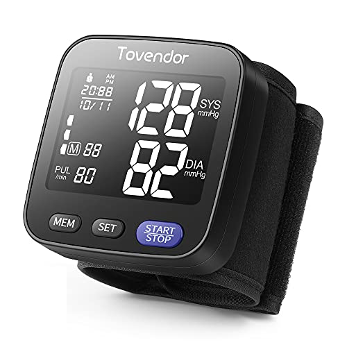 Tovendor Wrist Blood Pressure Monitor, Home Wrist Automatic Digital Blood Pre...