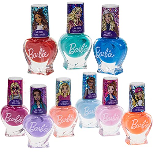 Barbie - Townley Girl Non-Toxic Peel-Off Quick Dry Nail Polish Activity Makeu...