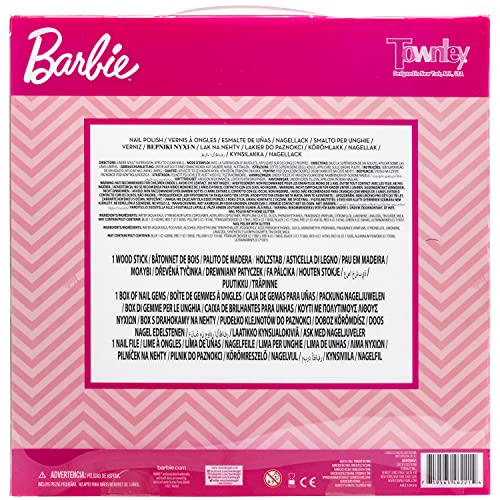 Barbie - Townley Girl Non-Toxic Peel-Off Quick Dry Nail Polish Activity Makeu...