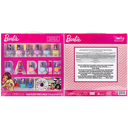 Barbie - Townley Girl Non-Toxic Peel-Off Quick Dry Nail Polish Activity Makeu...
