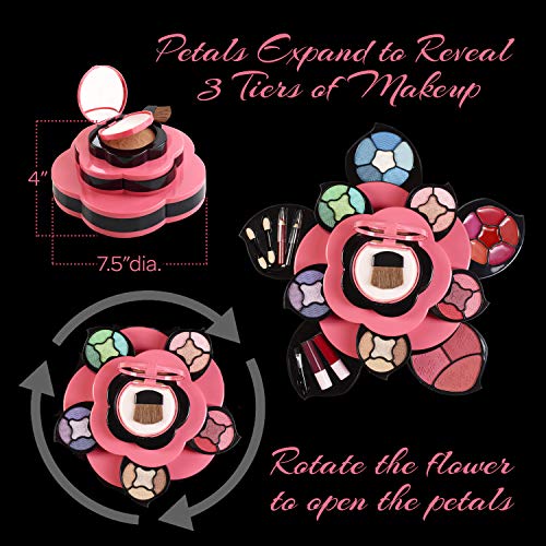 Makeup Kits for Teens - Flower Make Up Pallete Gift Set for Teen Girls and Wo...