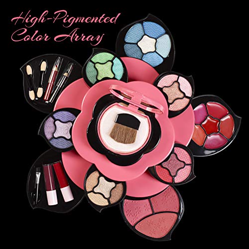 Makeup Kits for Teens - Flower Make Up Pallete Gift Set for Teen Girls and Wo...