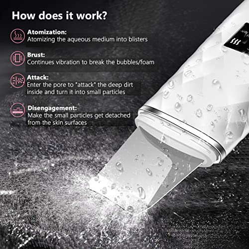 Skin Scrubber,Blackhead Remover Pore Cleaner Skin Scrubber (White)