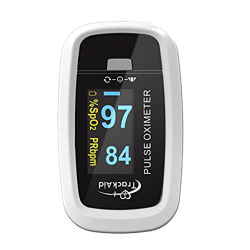 TrackAid Premium Pulse Oximeter Fingertip, Blood Oxygen Saturation and Pulse ...