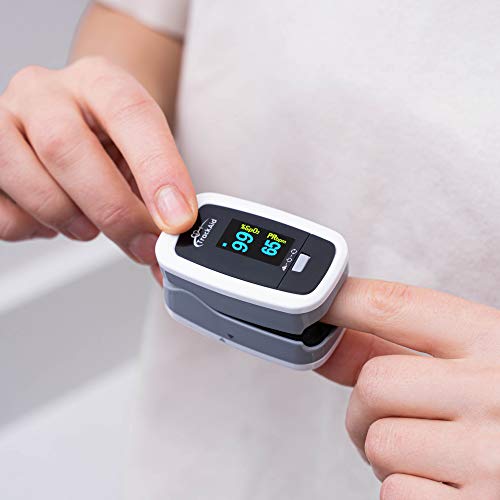 TrackAid Premium Pulse Oximeter Fingertip, Blood Oxygen Saturation and Pulse ...