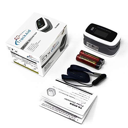TrackAid Premium Pulse Oximeter Fingertip, Blood Oxygen Saturation and Pulse ...