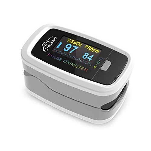 TrackAid Premium Pulse Oximeter Fingertip, Blood Oxygen Saturation and Pulse ...