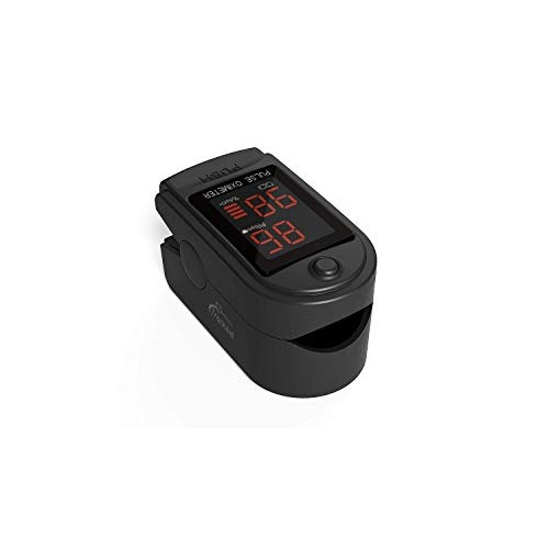 TrackAid Pulse Oximeter Portable Finger Oxygen Saturation and Pulse Rate Monitor