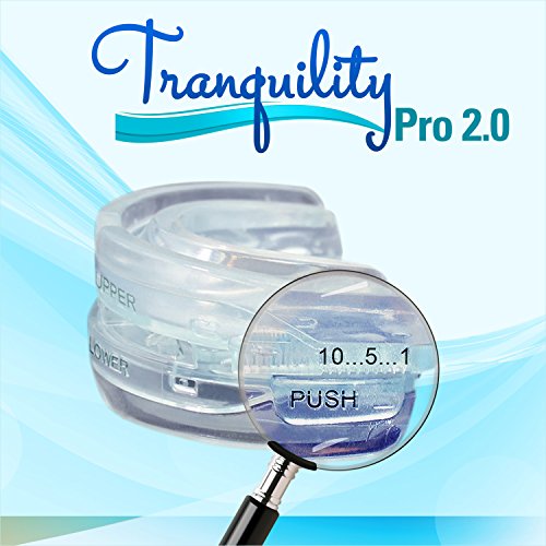 2 x Tranquility Pro 2.0 Adjustable Night Mouthpiece Sleep Mouthguard Bruxism ...