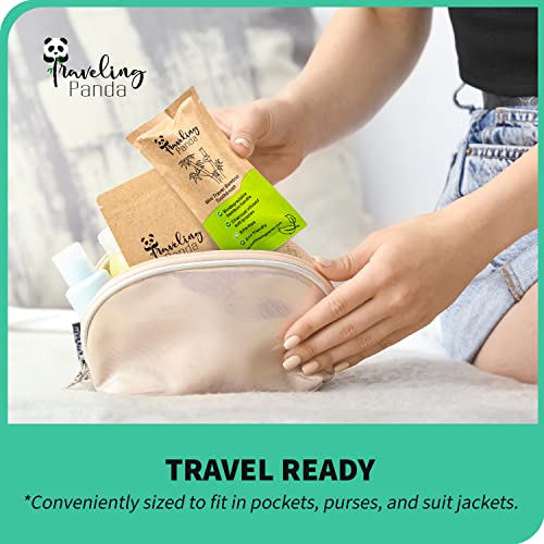 Traveling Panda Mini Bamboo Toothbrush & Toothpaste Tablet Set, 2 Mini Biodeg...