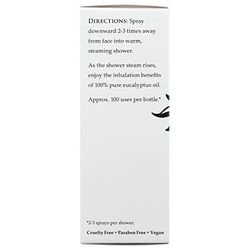 Travertine Spa Steam Shower Spray, Eucalyptus, 2 oz.