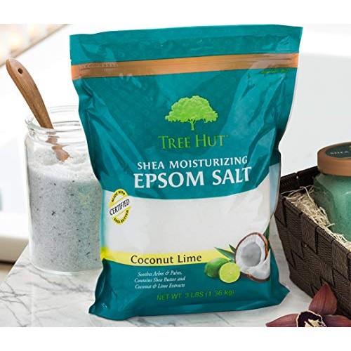Tree Hut Shea Moisturizing Epsom Salt Coconut Lime, 3Ibs, Ultra Hydrating Eps...
