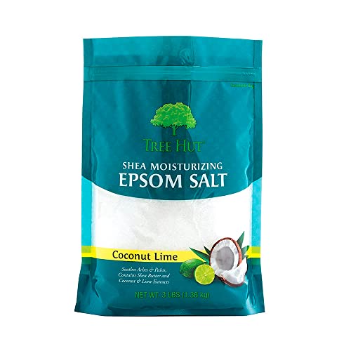 Tree Hut Shea Moisturizing Epsom Salt Coconut Lime, 3Ibs, Ultra Hydrating Eps...