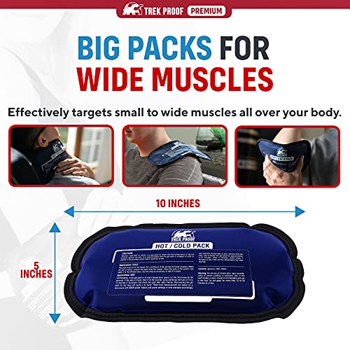 Ice Pack - Hot and Cold Therapy - Gel ice Packs for Injuries Reusable Gel Pac...