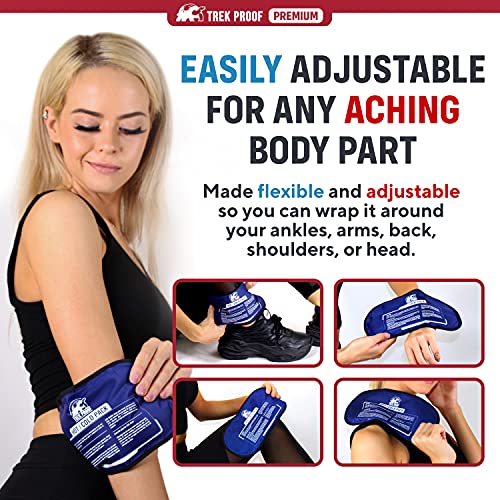 Ice Pack - Hot and Cold Therapy - Gel ice Packs for Injuries Reusable Gel Pac...