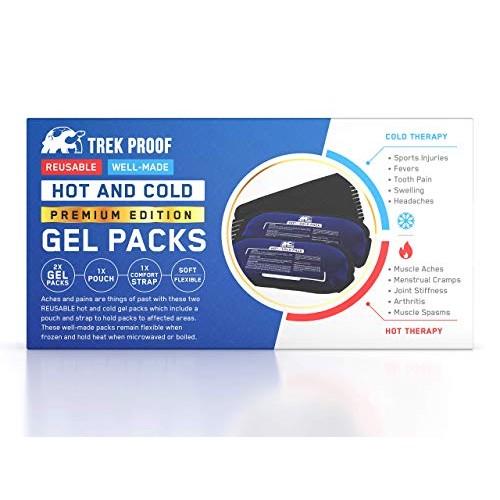 Ice Pack with wrap - Hot and Cold Therapy Reusable Gel Ice Pack Helps Allevia...