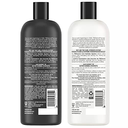 TRESemmé Flawless Curls Shampoo and Conditioner Set, Curly Hair Products with...