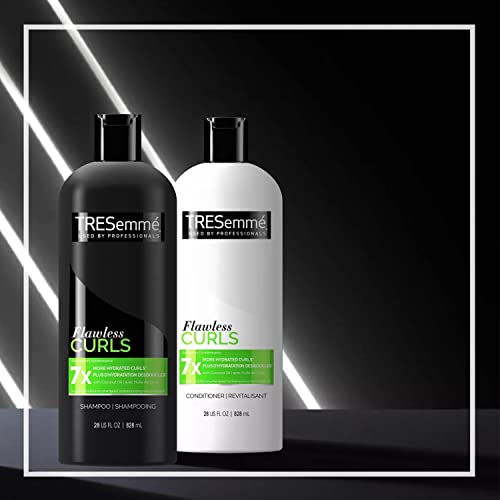 TRESemmé Flawless Curls Shampoo and Conditioner Set, Curly Hair Products with...