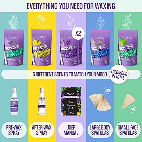 Tress Wellness Hard Wax Beans Wax Beads 21oz - Painless Coarse Hair Removal -...